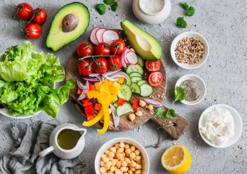 Person diagnosed with schizophrenia preparing their food for the week